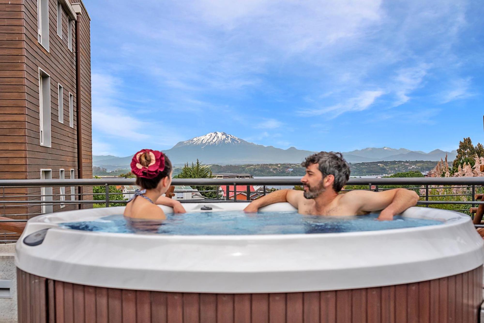 Exquisito Depa Con La Mejor Vista Al Lago Y Tinaja Puerto Varas Ngoại thất bức ảnh